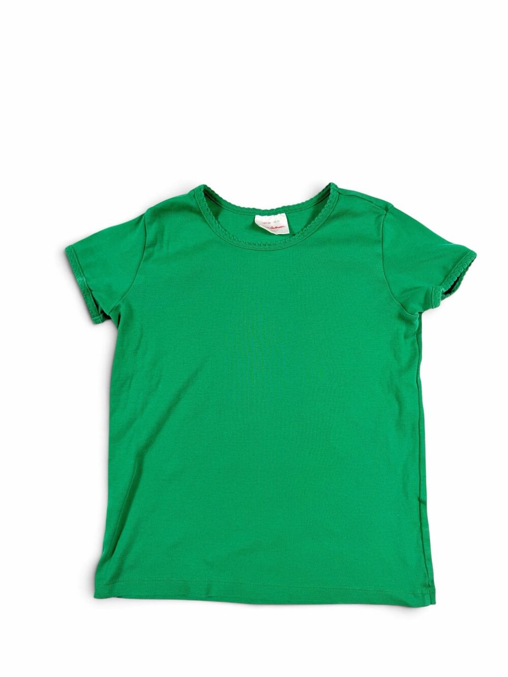 Hanna Andersson Girls T-Shirt Green Pima Cotton Size 10
